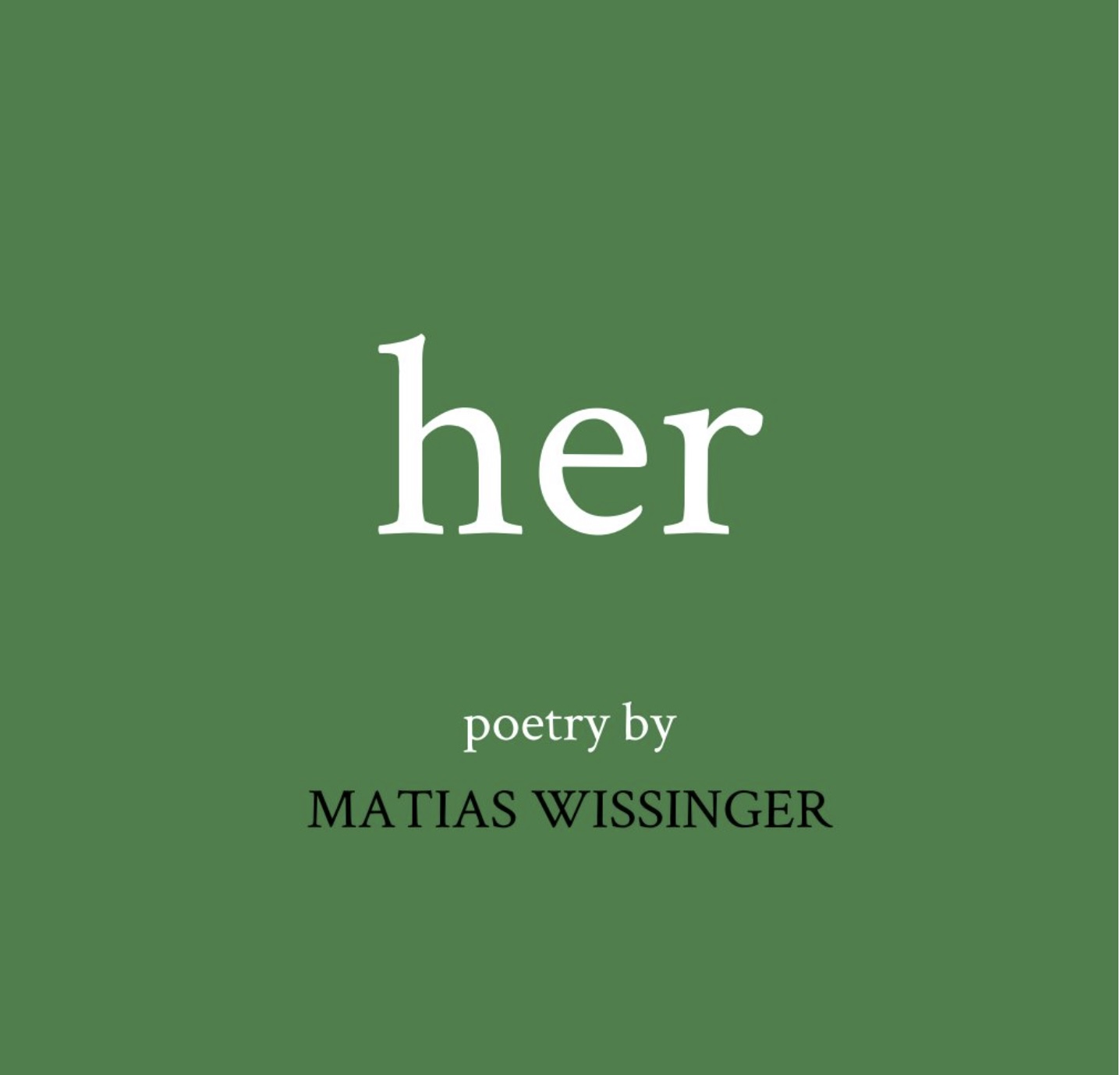 Her poetry book cover