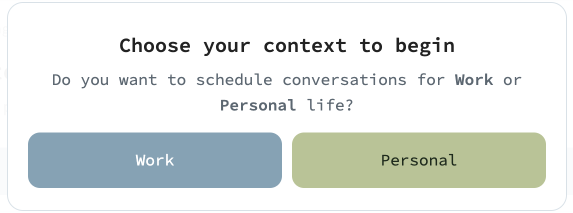 Schedule an important conversation